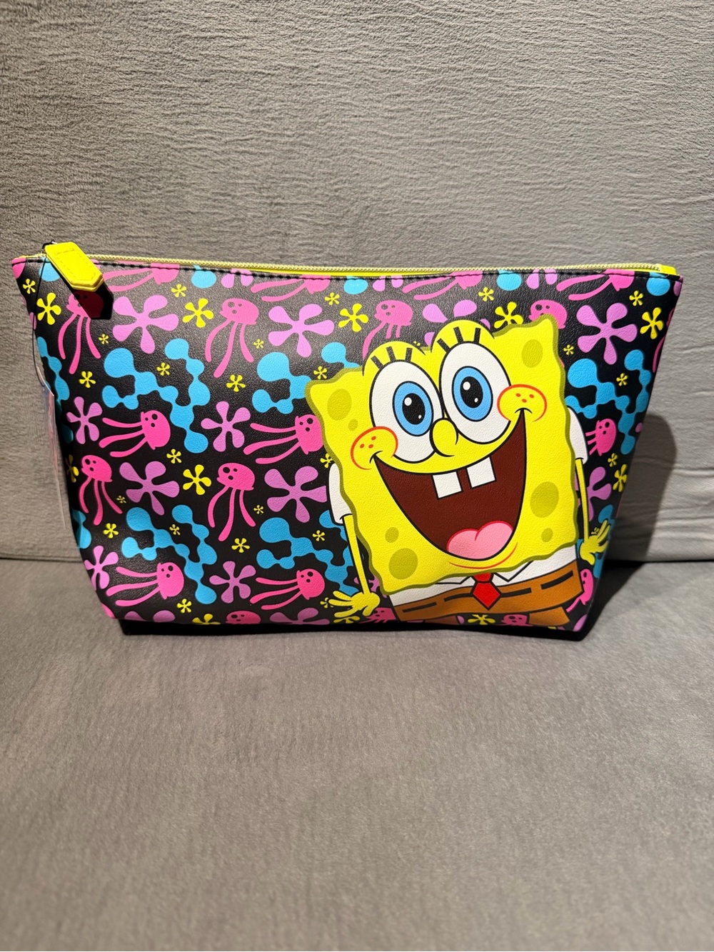 SpongeBob SquarePants Colorful Jellyfish Cosmetic Makeup Bag
